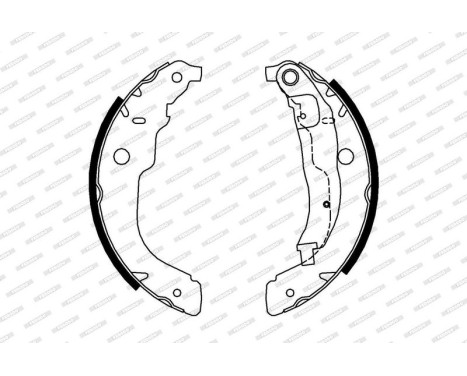 Brake Shoe Set PREMIER FSB694 Ferodo, Image 2