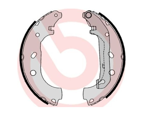 Brake shoe set S 24 539 Brembo