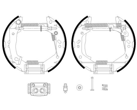 Brake shoe set Shoe Kit Pro, Image 2
