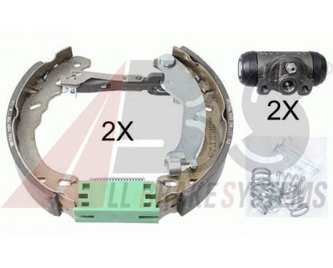 Brake Shoe Set SMARTKIT 111442 ABS, Image 2