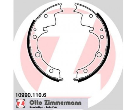 Brake Shoe Set, Image 2