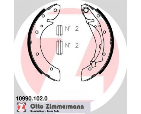 Brake Shoe Set, Image 2