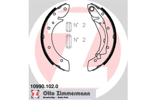 Brake Shoe Set, Image 2