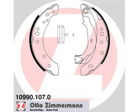 Brake Shoe Set, Image 2