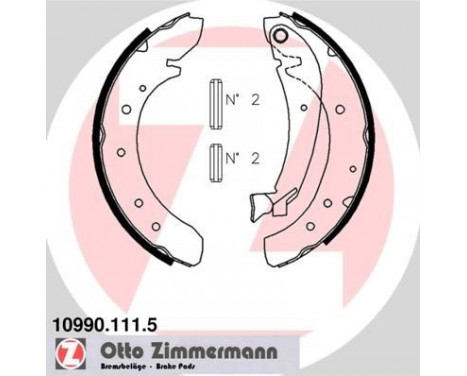 Brake Shoe Set, Image 2