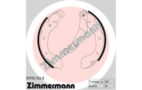 Brake Shoe Set, Image 2