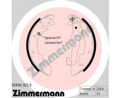 Brake Shoe Set, Image 2