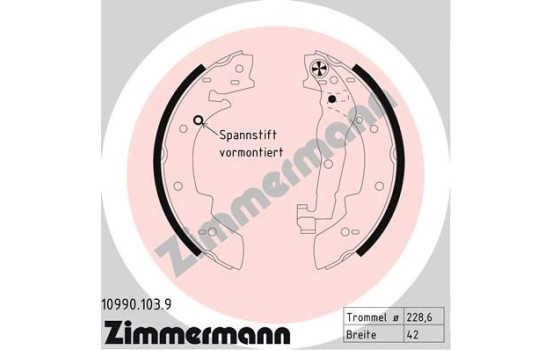 Brake Shoe Set, Image 2