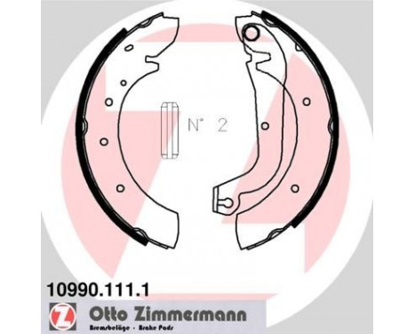 Brake Shoe Set, Image 2
