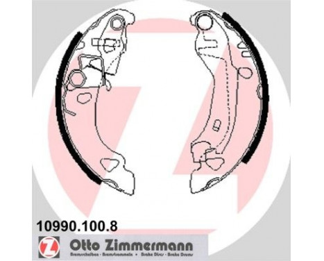 Brake Shoe Set, Image 2