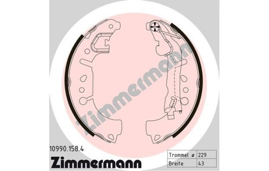 Brake Shoe Set, Image 2
