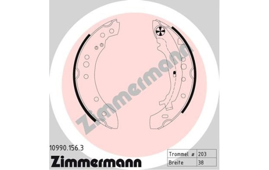 Brake Shoe Set, Image 2