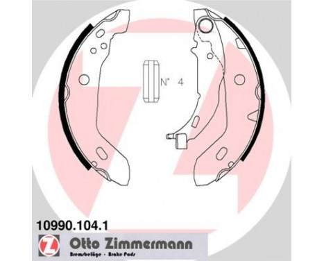 Brake Shoe Set, Image 2