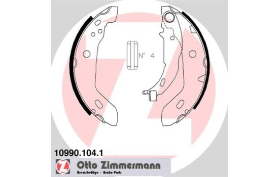 Brake Shoe Set, Image 2