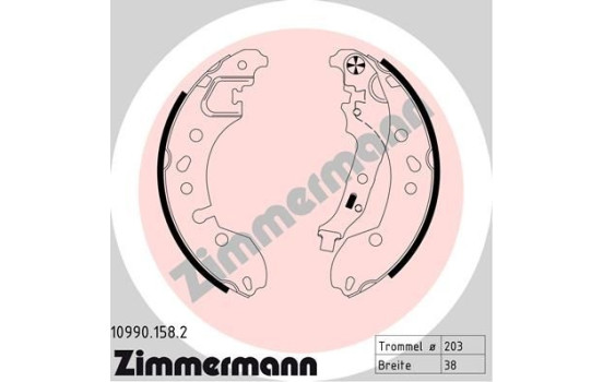 Brake Shoe Set, Image 2