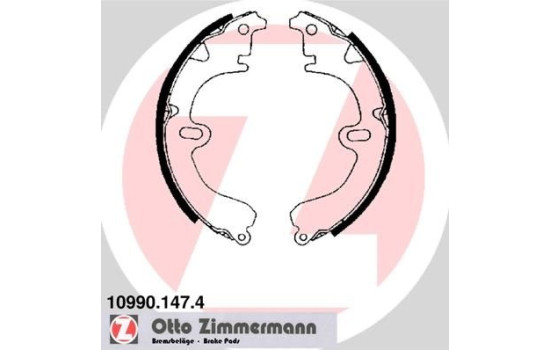 Brake Shoe Set, Image 2