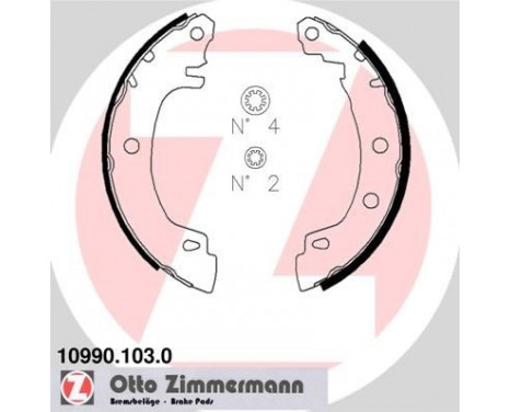 Brake Shoe Set, Image 2