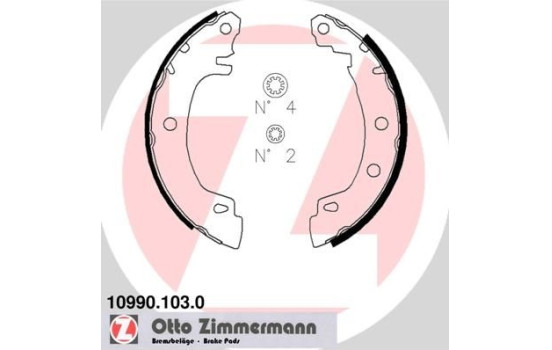 Brake Shoe Set, Image 2