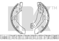 Brake shoe set