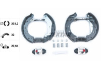 Brake shoe set