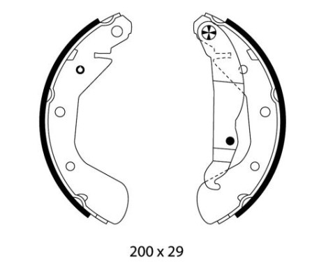 Brake Shoe Set, Image 2