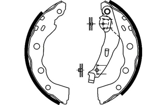 Brake Shoe Set, Image 2