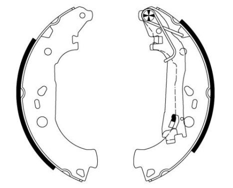 Brake Shoe Set, Image 2