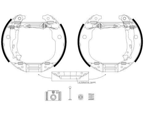 Brake shoe set