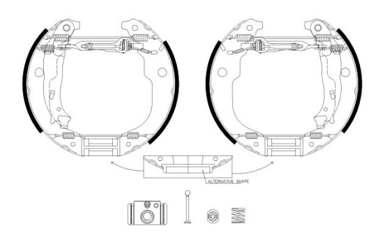 Brake shoe set