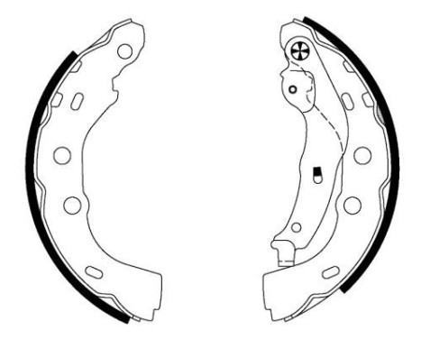 Brake Shoe Set, Image 2