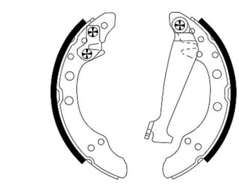 Brake Shoe Set, Image 4