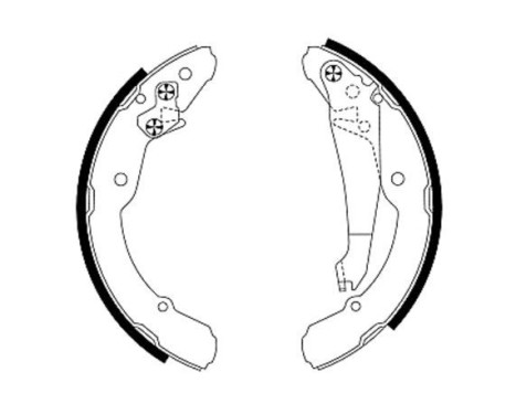 Brake Shoe Set, Image 2