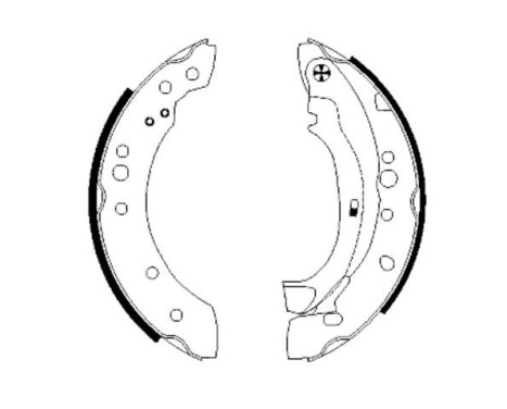 Brake Shoe Set, Image 2