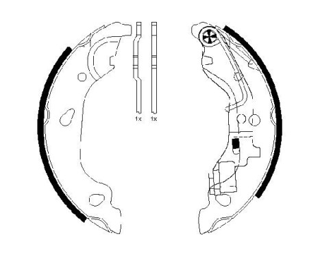 Brake Shoe Set, Image 2