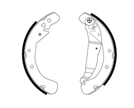 Brake Shoe Set, Image 2