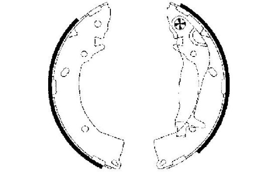 Brake Shoe Set, Image 2