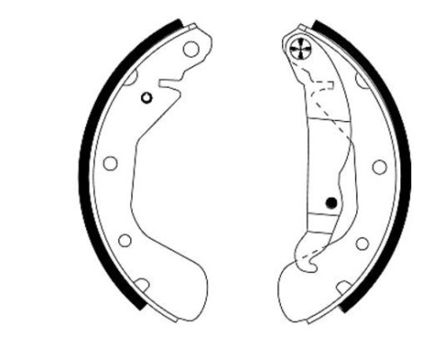 Brake Shoe Set, Image 2