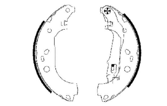 Brake Shoe Set, Image 2
