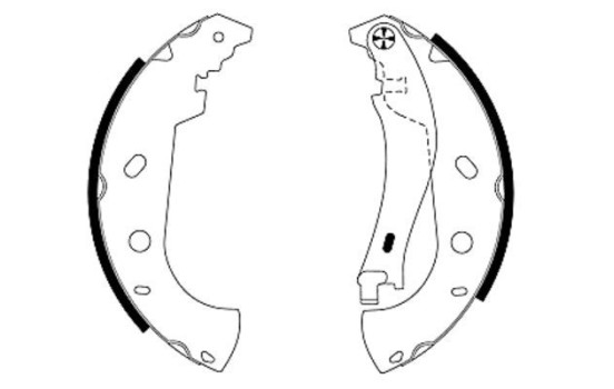Brake Shoe Set, Image 2