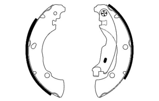 Brake Shoe Set, Image 2
