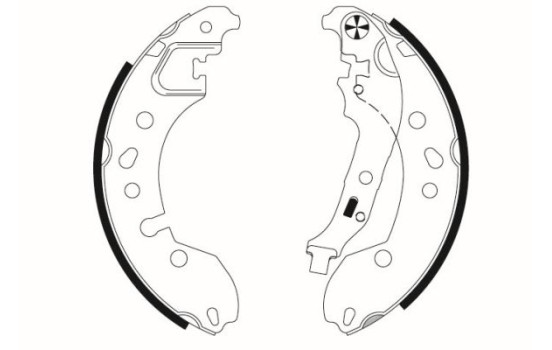 Brake Shoe Set, Image 2