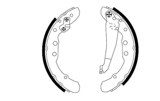 Brake Shoe Set, Image 2