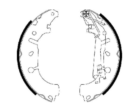 Brake Shoe Set, Image 2