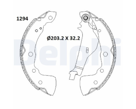 Brake shoe set