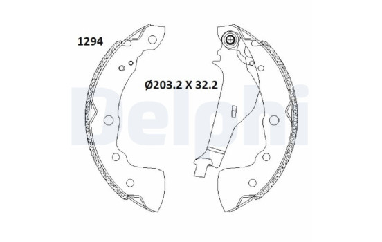 Brake shoe set