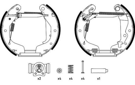 Brake shoe set