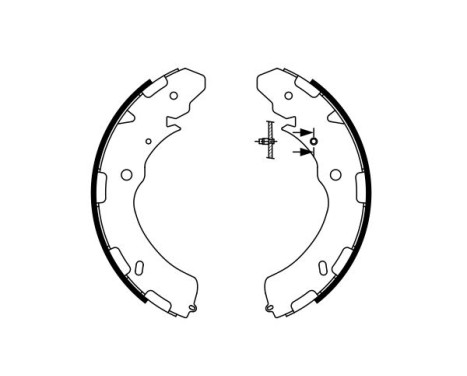 Brake Shoe Set, Image 2
