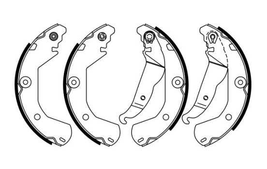 Brake Shoe Set, Image 2