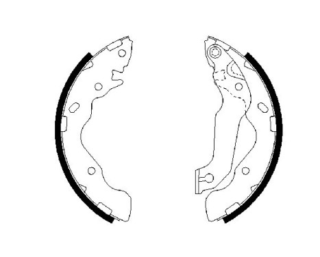 Brake Shoe Set, Image 5