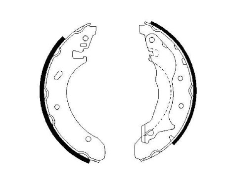 Brake Shoe Set, Image 2